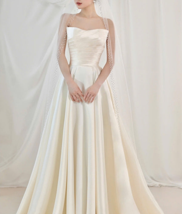 LISA - Strapless Mikado A-Line Wedding Dress